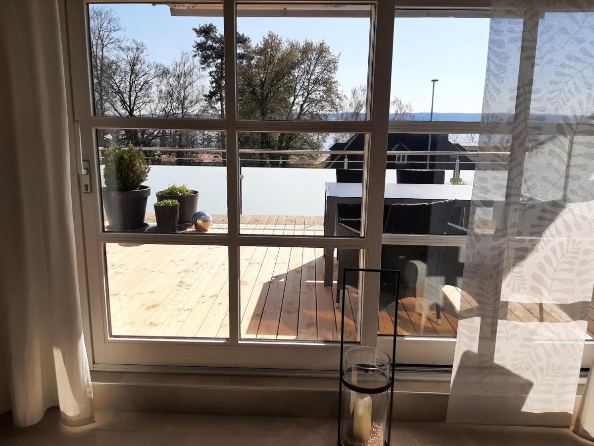 Ferienwohnung Mit Seeblick Und Pkw Abstellplatz Am Haus اوبرلنغن المظهر الخارجي الصورة